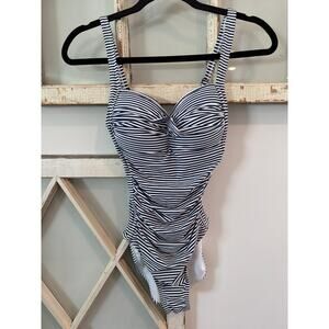 Nip Tuck size 4 Swim Sorrento Stripe Joanne one-piece swimsuit